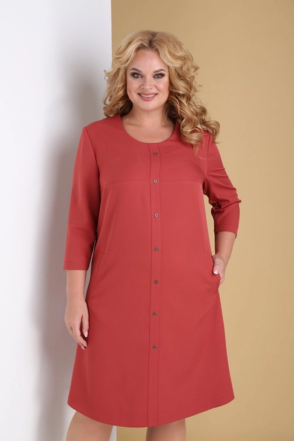 Платье 311 коралловый Tensi