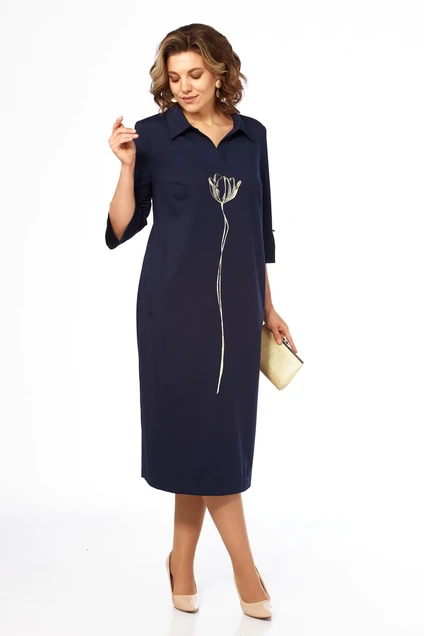 Платье 421 темно-синий Tensi