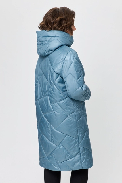 Пальто 28-19 голубой TtricoTex Style