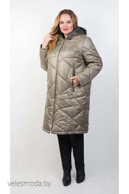 Пальто 28-19 хаки TtricoTex Style