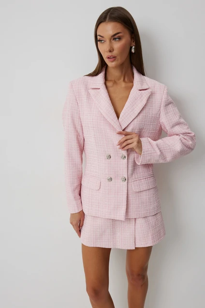 Костюм с юбкой 1023 розовый V&N fashion