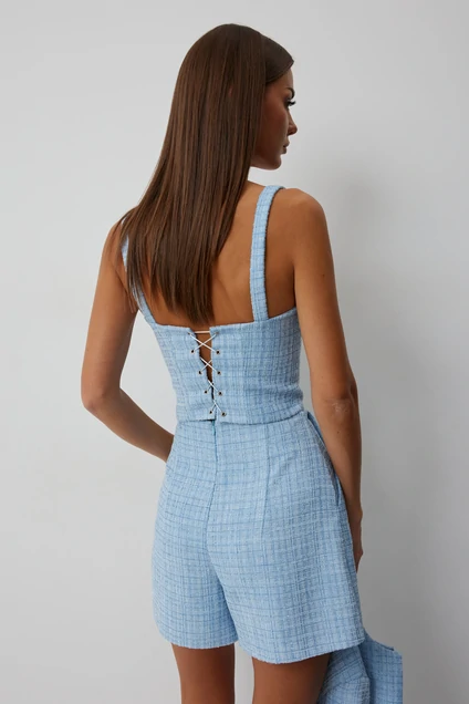 Костюм с шортами 1038 голубой V&N fashion