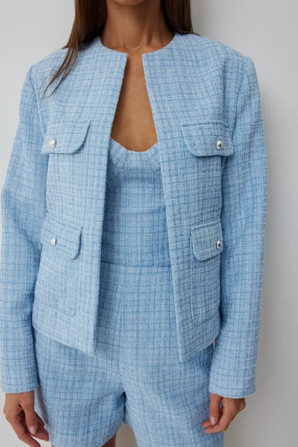 Жакет 1035 голубой V&N fashion