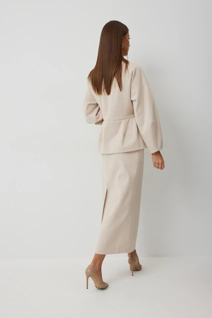 Костюм с юбкой 1050 бежевый V&N fashion
