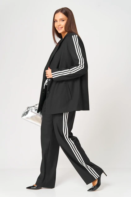 Костюм брючный 1053 чёрный V&N fashion