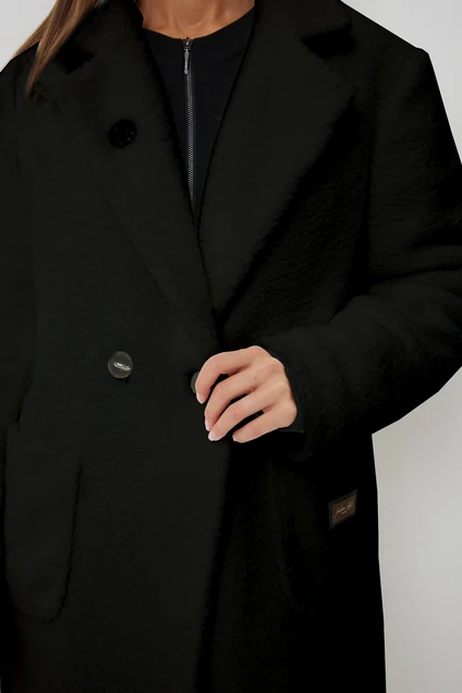 Пальто 1057 чёрный V&N fashion