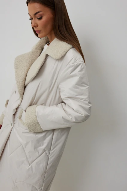 *Пальто 1065 бежевый V&N fashion