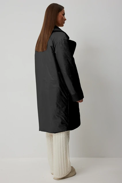 *Пальто 1065 чёрный V&N fashion