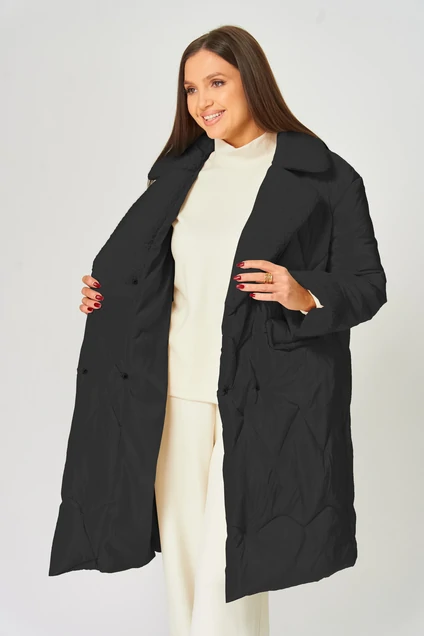 *Пальто 1065 чёрный V&N fashion