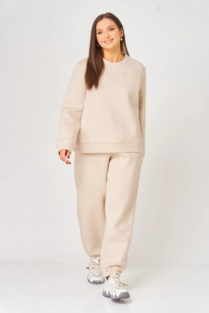 Спортивный костюм 1068 бежевый V&N fashion