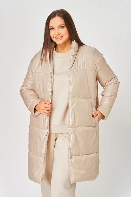 Пальто 1069 бежевый V&N fashion