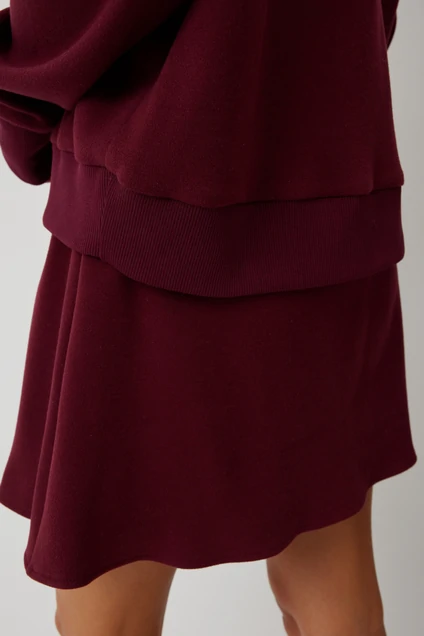 Юбка 1081 бордо V&N fashion