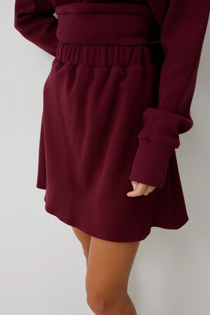 Костюм с юбкой 1082 бордо V&N fashion
