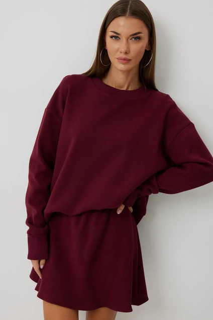 Костюм с юбкой 1082 бордо V&N fashion