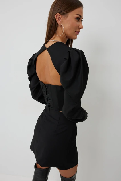 Юбка 1084 черный V&N fashion