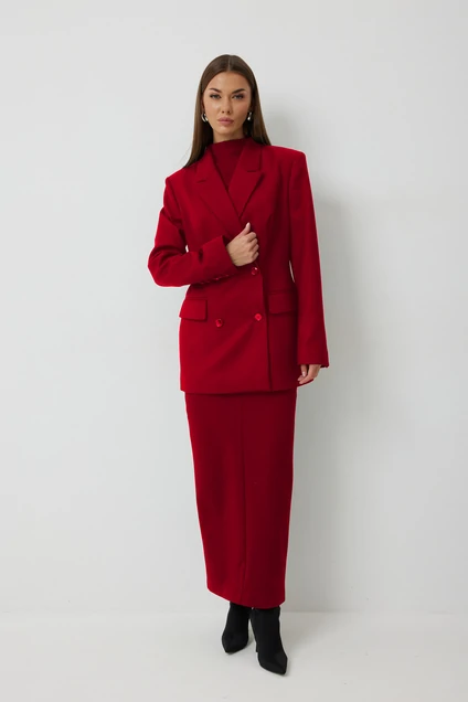 Жакет 1087 красный V&N fashion