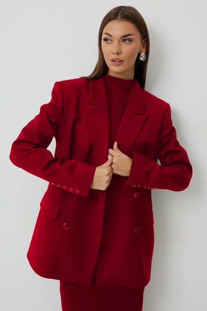 Жакет 1087 красный V&N fashion
