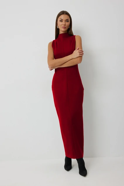 Костюм с платьем 1088 красный V&N fashion
