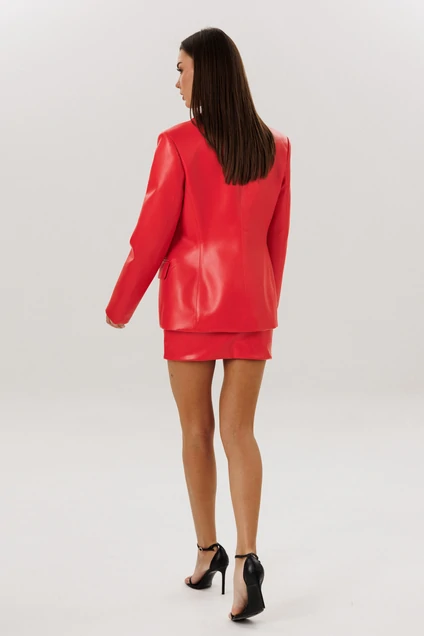 Костюм с платьем 1094 красный V&N fashion