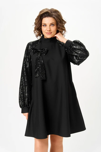 Платье 1100 черный V&N fashion