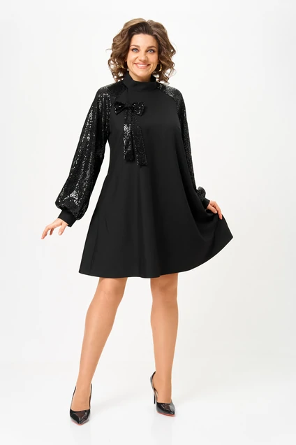 Платье 1100 черный V&N fashion