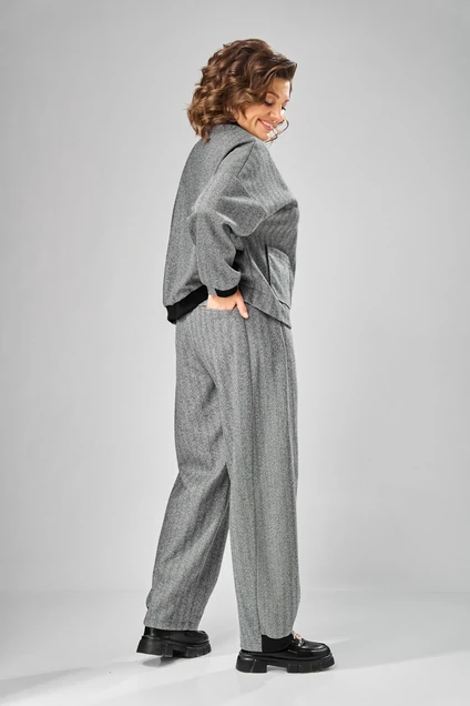 *Костюм брючный 1103 серый V&N fashion