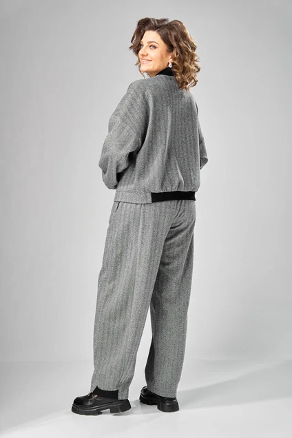 *Костюм брючный 1103 серый V&N fashion