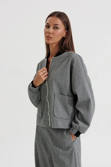 Костюм брючный 1103 серый V&N fashion