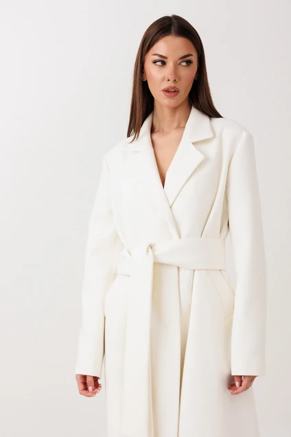 Пальто 1122 молочный V&N fashion