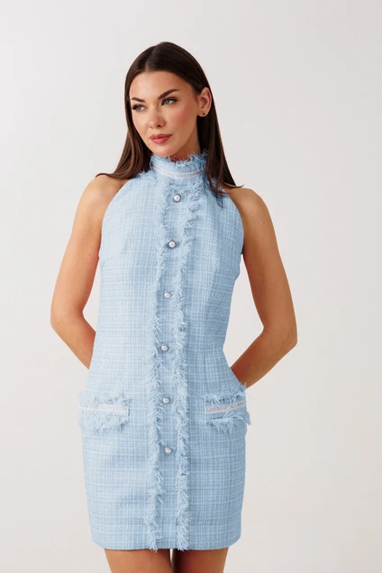Платье 1125 голубой V&N fashion