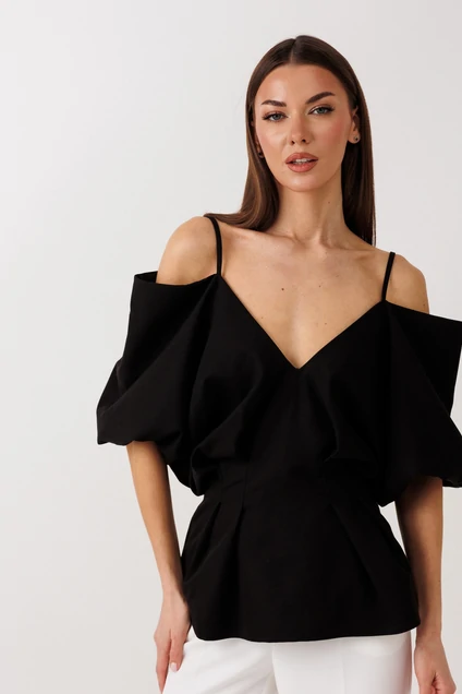 Блузка 1126 черный V&N fashion
