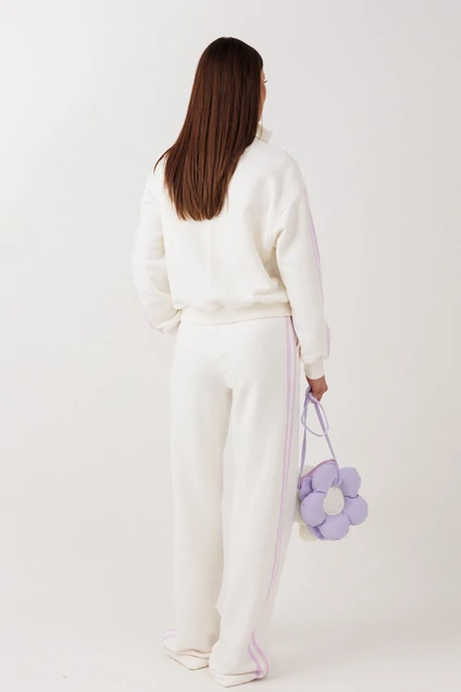 Костюм брючный 1129 белый V&N fashion