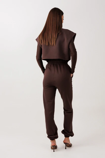 Костюм брючный 1130 коричневый V&N fashion