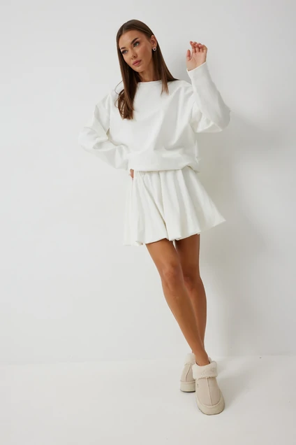 Костюм с юбкой 1132 белый V&N fashion