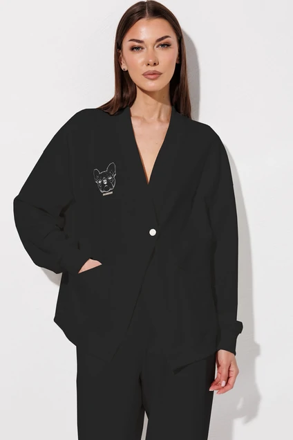 Костюм брючный 1136 черный V&N fashion