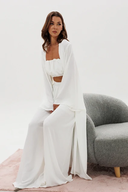 Костюм брючный 1157 белый V&N fashion