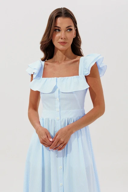 Сарафаны 1158 голубой V&N fashion