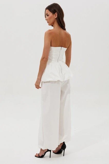 Костюм брючный 1162 белый V&N fashion