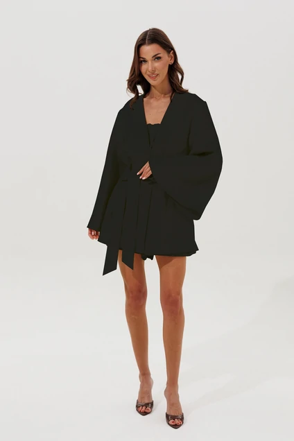 Костюм с шортами 1166 черный V&N fashion