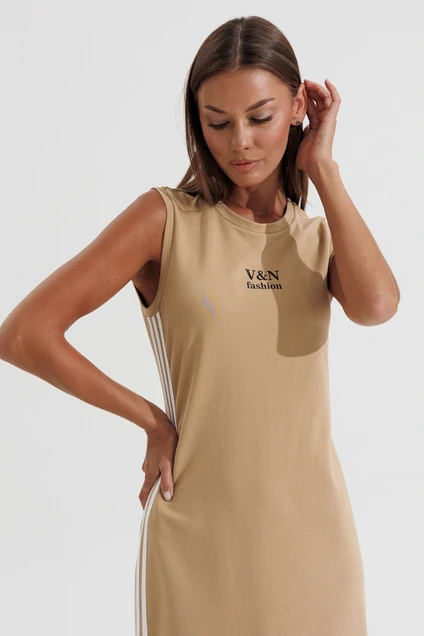 Платье 1182 бежевый V&N fashion