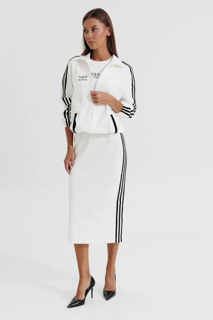 Бомбер 1183 белый V&N fashion