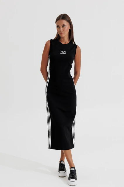 Костюм с платьем 1184 черный V&N fashion
