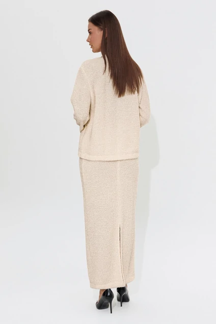 Костюм с юбкой 1187 бежевый V&N fashion