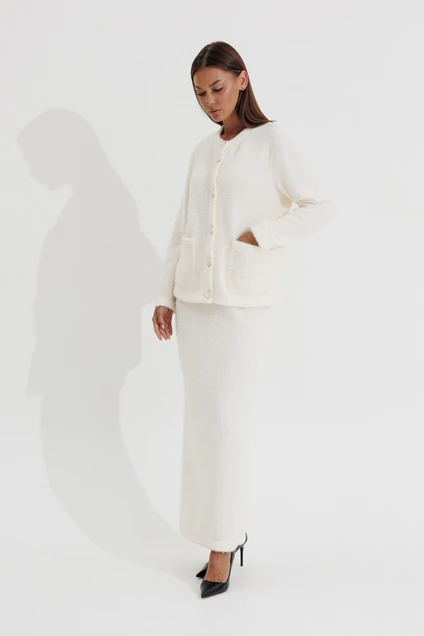 Костюм с юбкой 1187 молоко V&N fashion