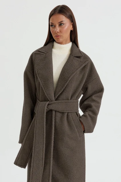 Пальто 1196 шоколад V&N fashion
