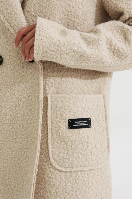*Пальто 1197 бежевый V&N fashion