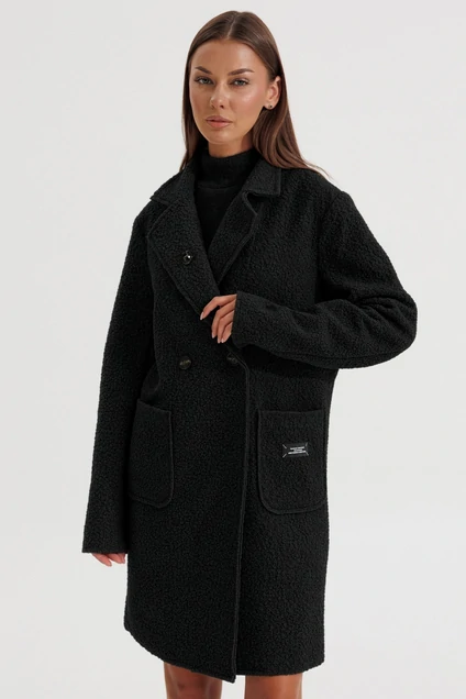 Пальто 1197-1 черный V&N fashion