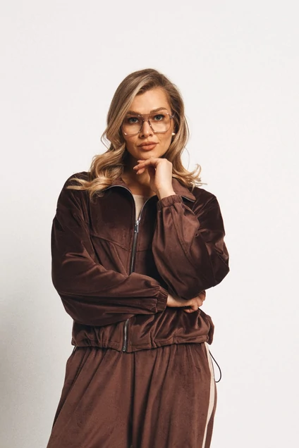 Спортивный костюм 2449 шоколад VeritaModa