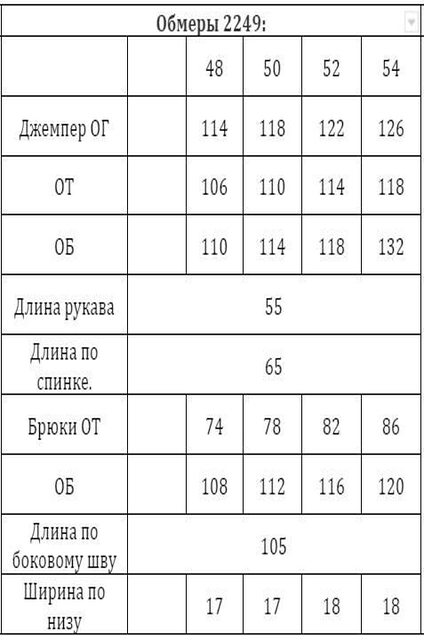 Костюм брючный 2249 VeritaModa