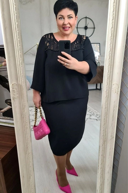 Платье 17203 черный Vittoria Queen
